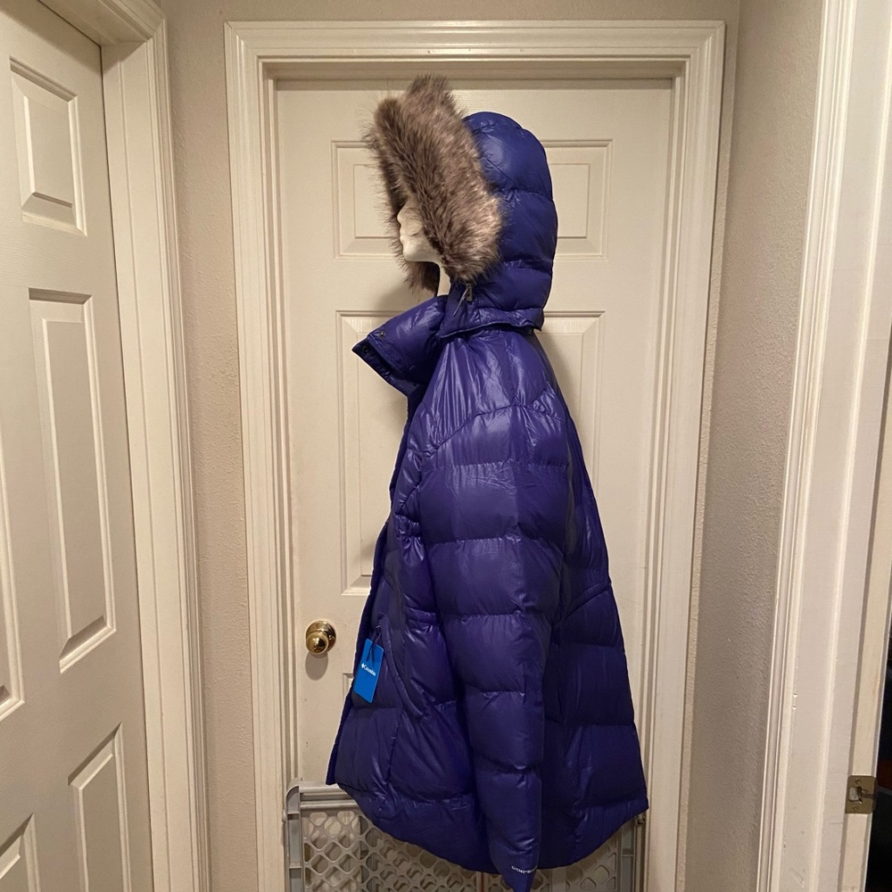 NWT Women's Columbia Peak to Park II Mid Jacket size 2X Blue Detachable Hood - Picture 4 of 15